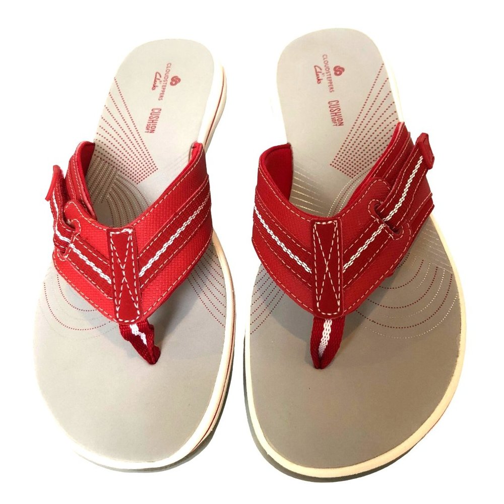 Clarks Womens Cloudsteppers Brinkley Jazz Flip-Flops Size:8 M
